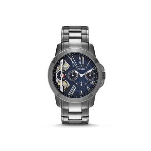 Watch strap Fossil ME1146 Stainless steel Anthracite grey 22mm